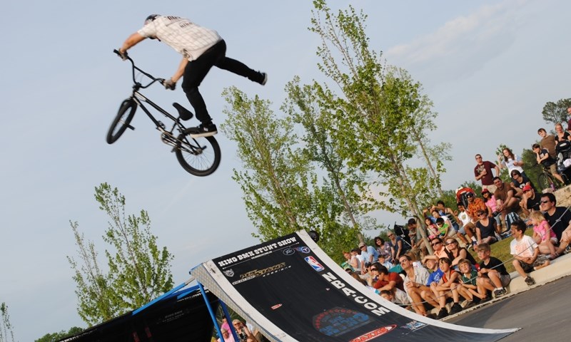 BMX bike demo at Briar Chapel Earth Day