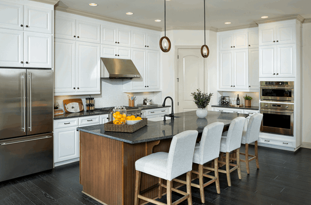 model home kitchen