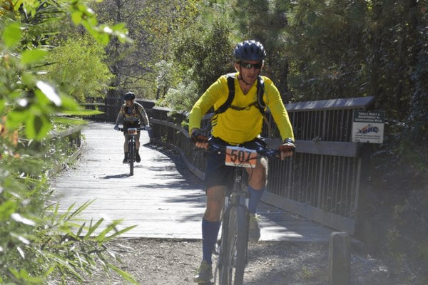 Biking along the many trails in Briar Chapel.