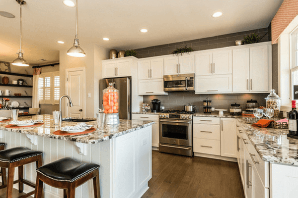 model home kitchen  area