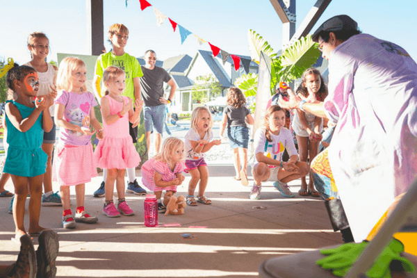 kids at a birthday party