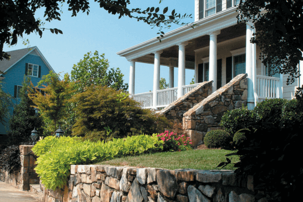 Front stairs and porch of Briar Chapel Home