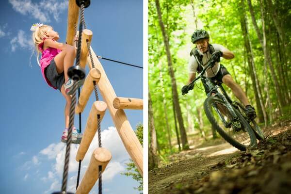 playground and moutain biking