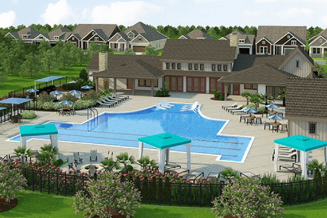 Encore Clubhouse and pool in Briar Chapel