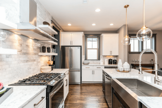 Model home kitchen