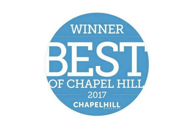 Winner, Best of Chapel Hill sign