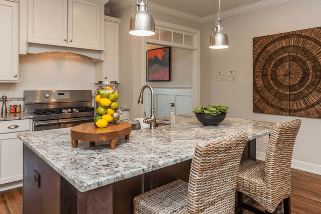 large kitchen island