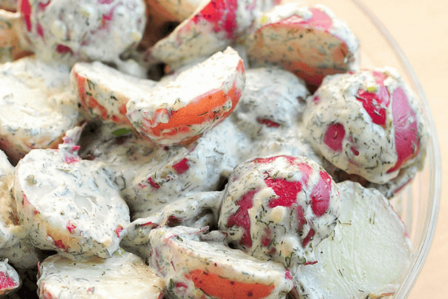 Red-skin potato salad