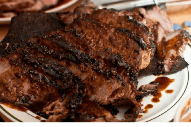 plate of brisket