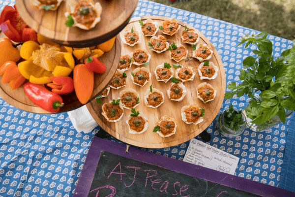 plate of appetizers