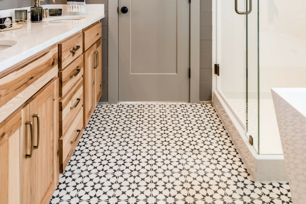 Tile Flooring in Garman Homes Master Bath