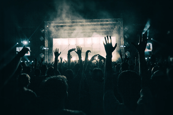 crowd enjoying a concert