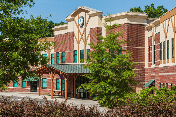 Exterior of local school