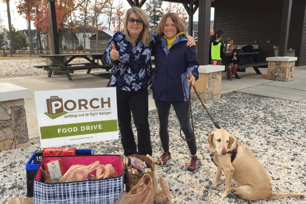 Porch food drive