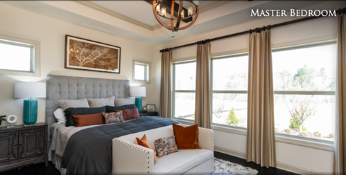 Bedroom with lots of natural light