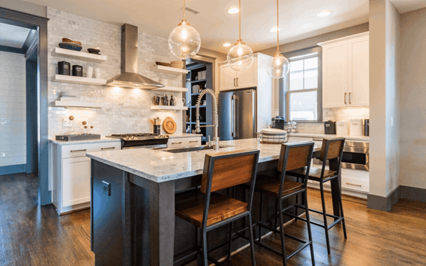 Kitchen in Saussy Burbank model home