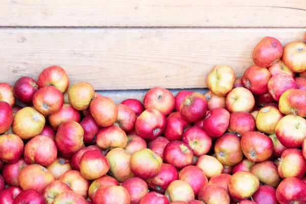 apples at farmers market