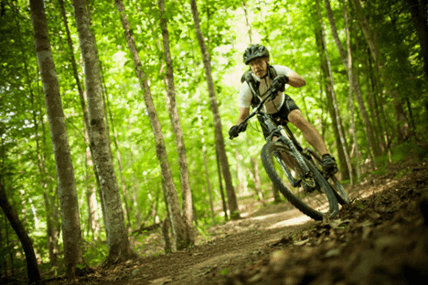 Bike on trail in Briar Chapel