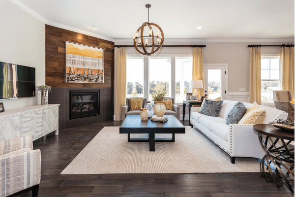 open floor plan living