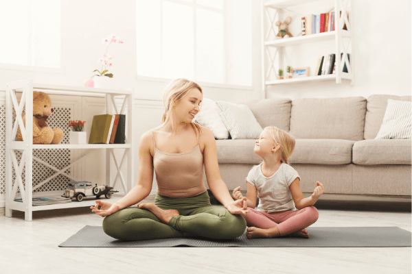 Living room yoga