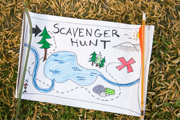 Scavenger Hunt sign