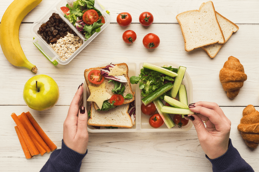 array of healthy snacks