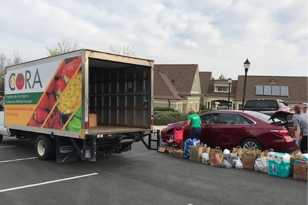 PORCH food truck for food bank