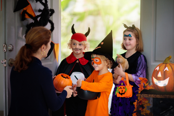 kids dressed in costume