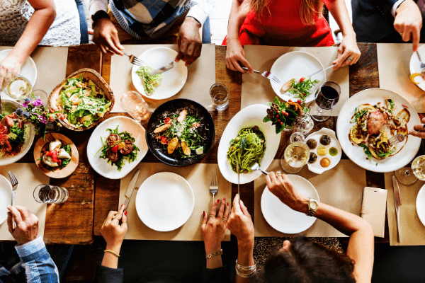 large sit down dining experience