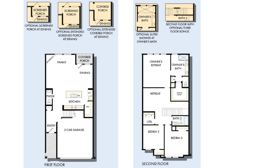 The Wainwright Floorplan by David Weekley Homes