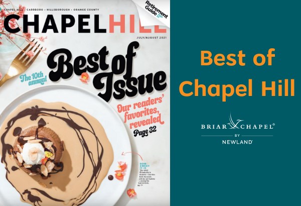Briar Chapel is Best of Chapel Hill Six Years Running