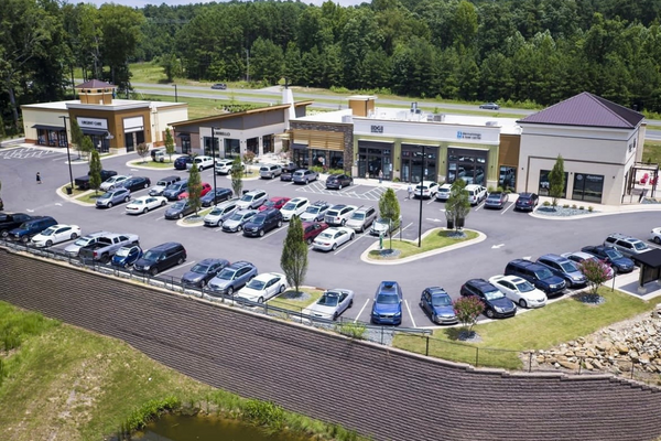 Exterior Shot of the Veranda Businesses